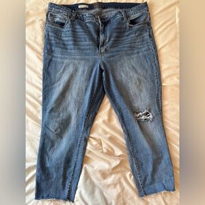 Kut from the Kloth Blue Distressed Boyfriend Jeans